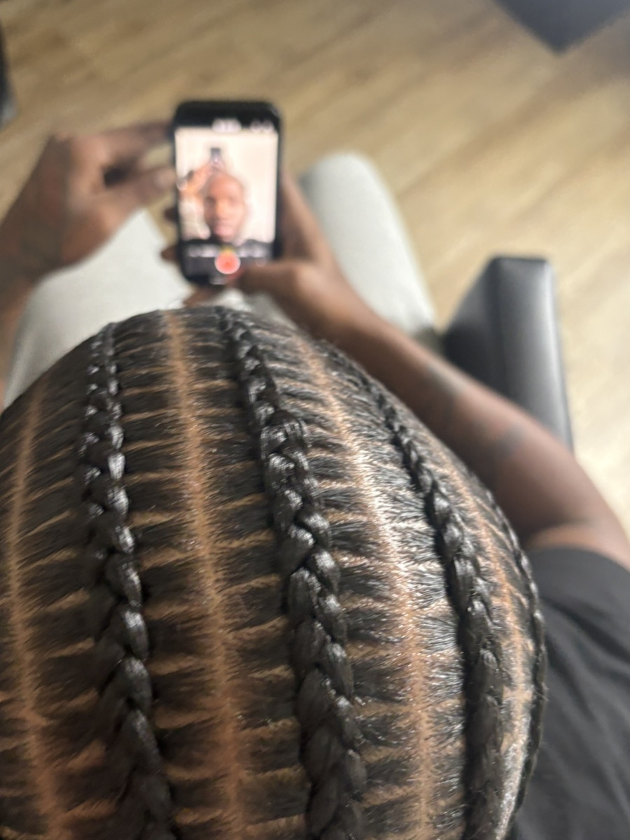 Men Stitched Braids